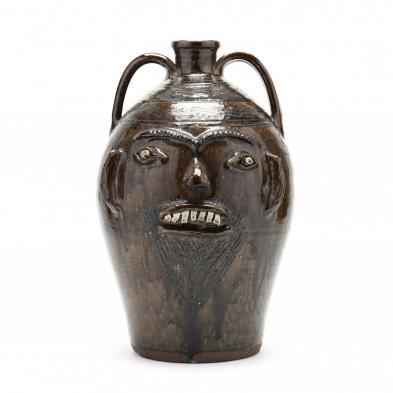 western-nc-folk-pottery-charles-lisk-five-gallon-face-jug