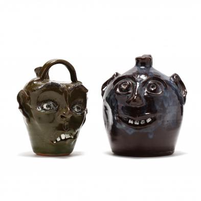 georgia-folk-pottery-bobby-ferguson-two-face-jugs