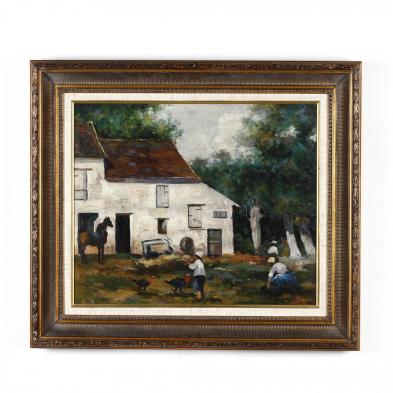 a-contemporary-decorative-painting-of-a-farmyard