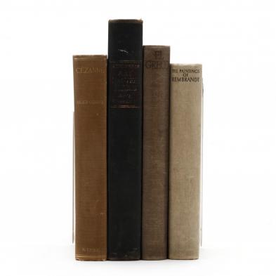 four-vintage-books-on-noted-painters