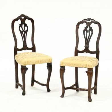 near-pair-of-antique-continental-mahogany-chairs