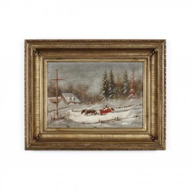 cornelius-david-krieghoff-canadian-1815-1872-a-sleigh-ride