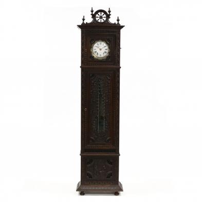 antique-brittany-carved-oak-tall-case-clock