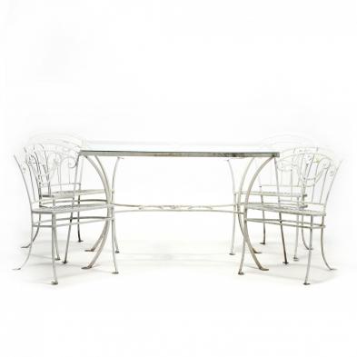 five-piece-vintage-iron-patio-set