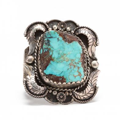 large-silver-and-turquoise-cuff-bracelet