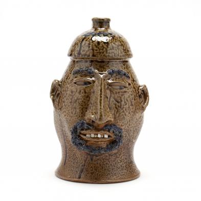 nc-folk-pottery-billy-ray-hussey-face-jug