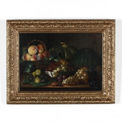 continental-school-19th-century-a-still-life-with-fruit-on-a-ledge