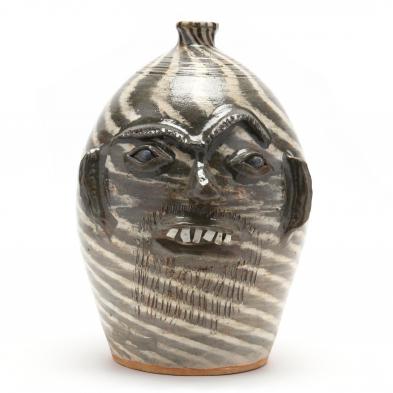 western-nc-folk-pottery-charles-lisk-face-jug