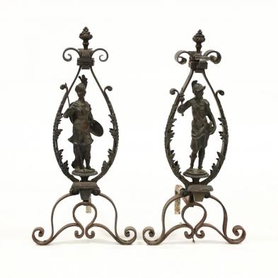 pair-of-iron-and-bronze-renaissance-revival-figural-andirons