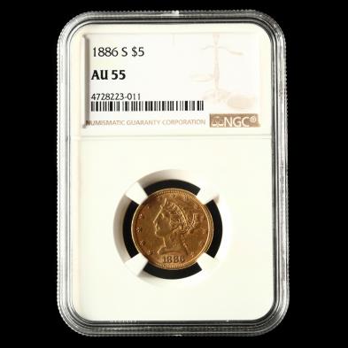 1886-s-5-liberty-head-gold-half-eagle-ngc-au55