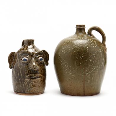 georgia-folk-pottery-two-wilford-dean-jugs