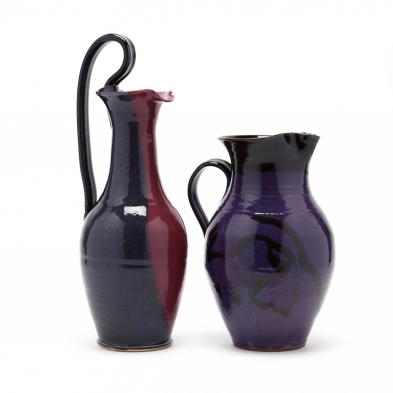 two-nc-art-pottery-pitchers