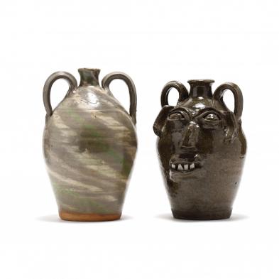western-nc-pottery-burlon-craig-two-pieces