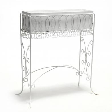 vintage-painted-wirework-jardiniere