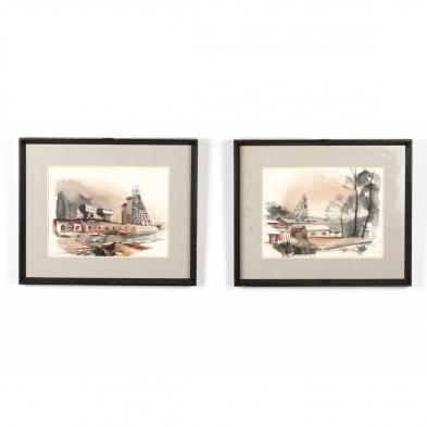 two-vintage-watercolors-of-pottstown-pa