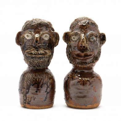 georgia-folk-pottery-marie-rogers-pair-of-pottery-busts
