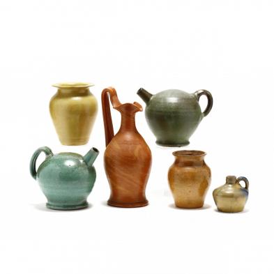 a-selection-of-six-early-nc-art-pottery