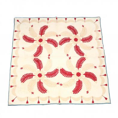 vintage-hand-applique-floral-quilt