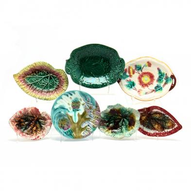 seven-majolica-serving-dishes