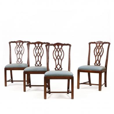 set-of-four-chippendale-style-dining-chairs