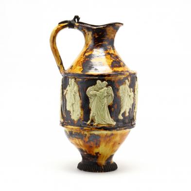 large-rustic-continental-pottery-wine-ewer