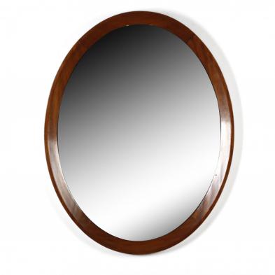 mahogany-oval-wall-mirror