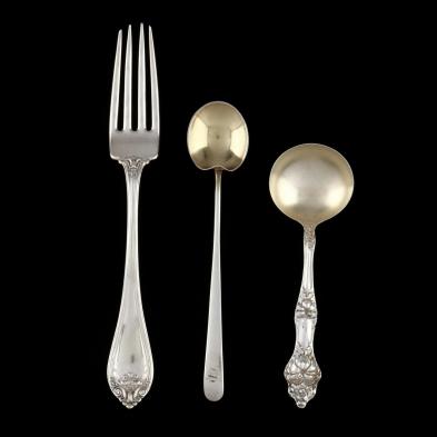 a-group-of-vintage-antique-sterling-silver-flatware