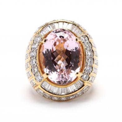 gold-platinum-kunzite-and-diamond-ring