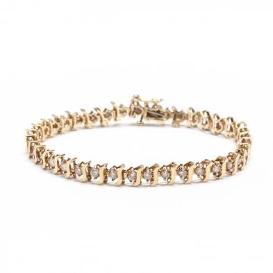 10kt-gold-and-diamond-line-bracelet