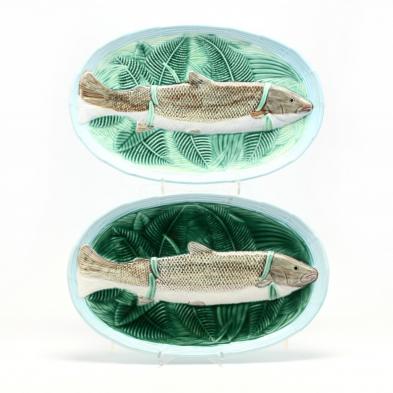 a-pair-of-majolica-fish-plates