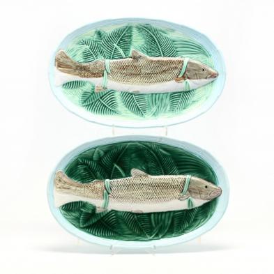 a-pair-of-majolica-fish-plates