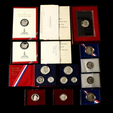 group-of-eleven-bicentennial-and-commemorative-numismatic-products