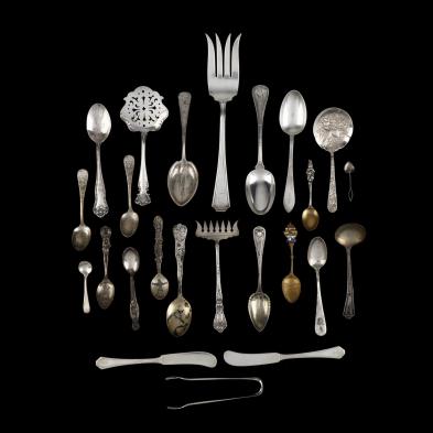 a-group-of-sterling-silver-flatware