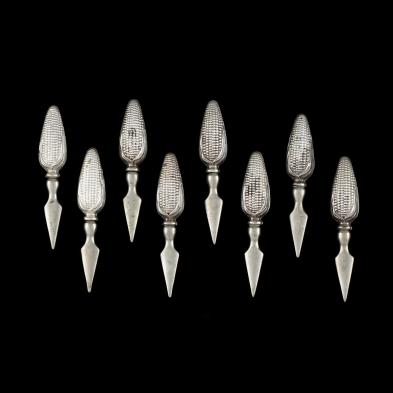 a-set-of-eight-sterling-silver-corn-on-the-cob-holders