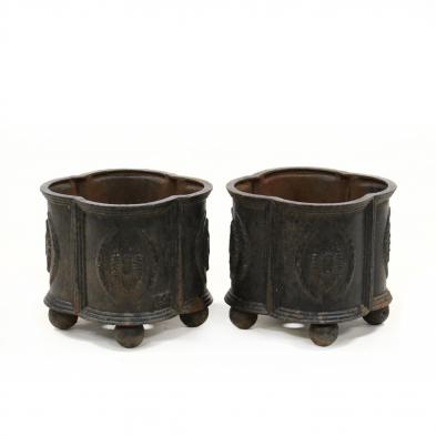 pair-of-eschbach-quatrefoil-cast-iron-garden-urns