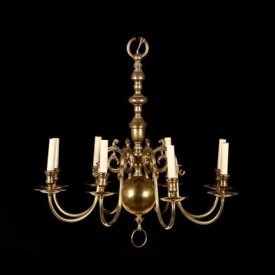 a-vintage-dutch-style-brass-chandelier