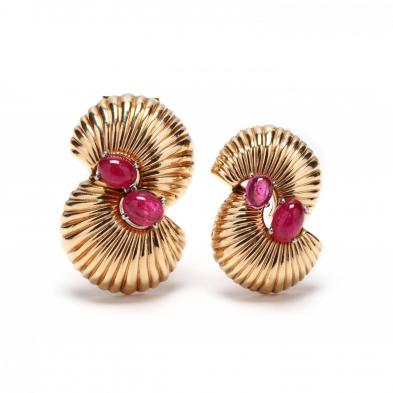 pair-of-retro-14kt-pink-tourmaline-clip-brooches