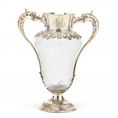 an-antique-sterling-silver-glass-flower-vase