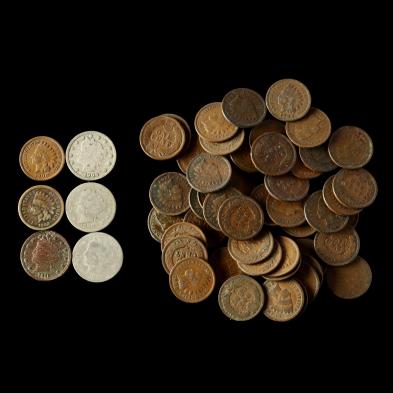 1859-and-1908-s-coins-in-roll-of-50-circulated-indian-cents