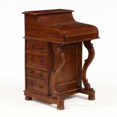 rococo-style-carved-mahogany-davenport