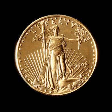 1992-50-gold-american-eagle-once-ounce-coin