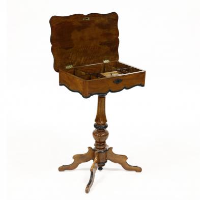 antique-english-walnut-sewing-stand