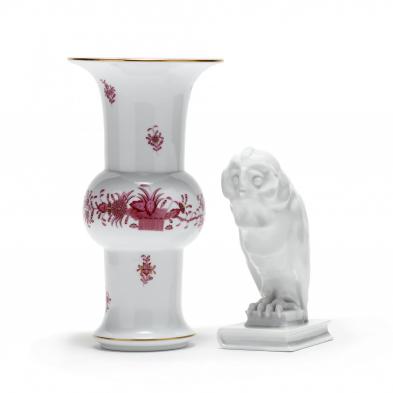 two-herend-porcelain-items