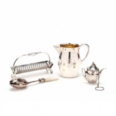 four-sterling-silver-silverplate-tea-accoutrements