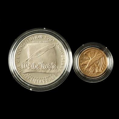 1987-united-states-constitution-gold-and-silver-coin-set