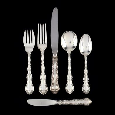 gorham-strasbourg-sterling-silver-flatware-service