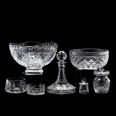 seven-pieces-of-vintage-waterford-crystal