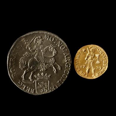 netherlands-gold-ducat-and-silver-rider-from-the-i-vliegenthart-i