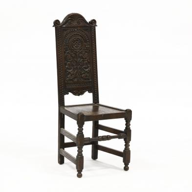 carved-oak-jacobean-revival-side-chair