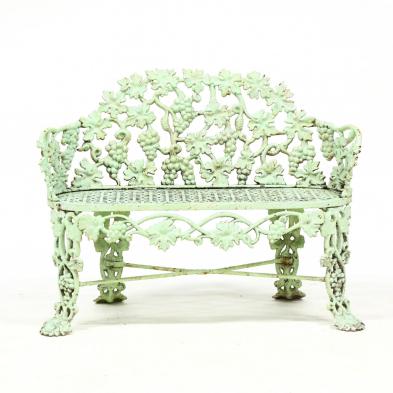 antique-cast-iron-grapevine-pattern-garden-bench